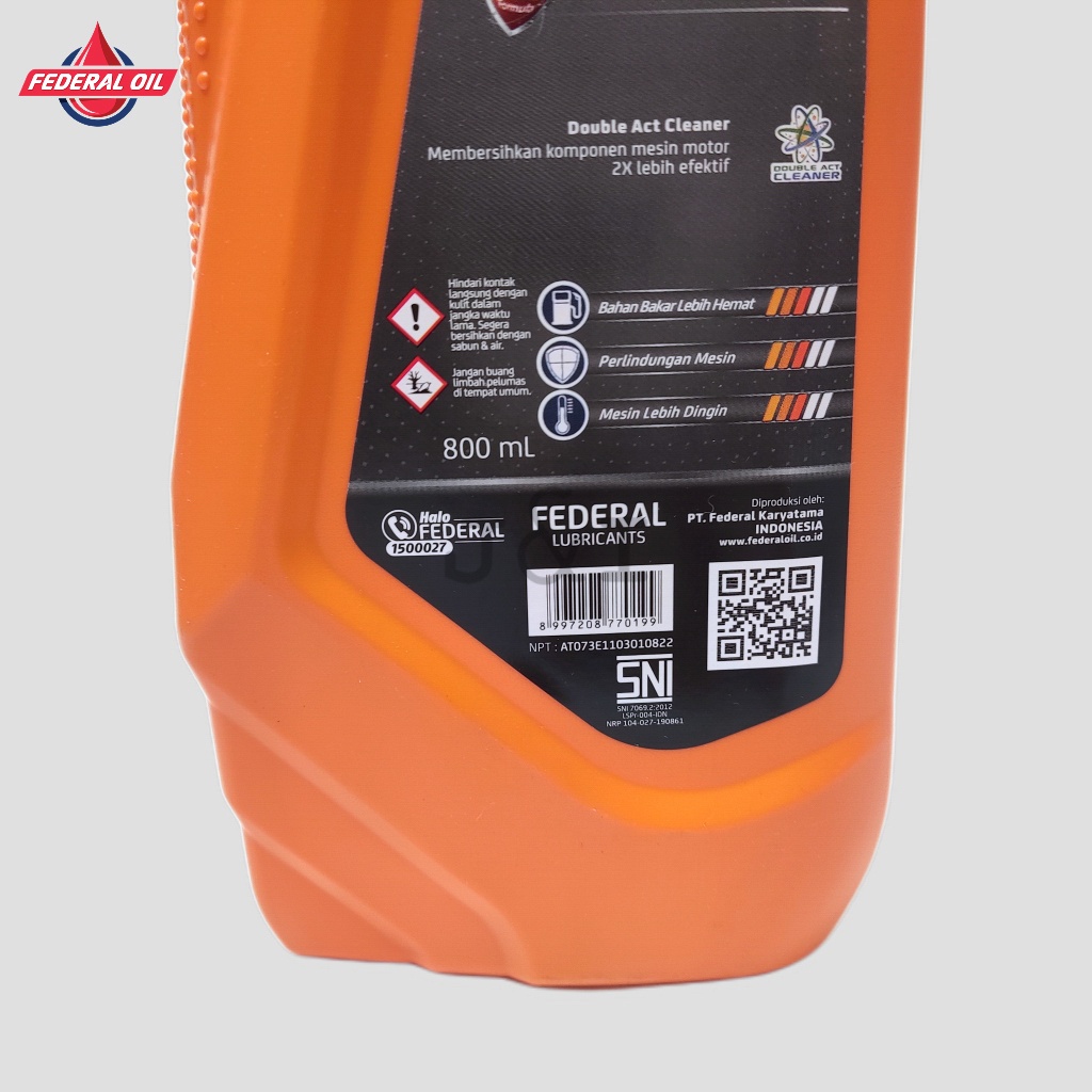 Oli Federal Ultratec Matic API SJ JASO MB 10W-30 0,8 Liter