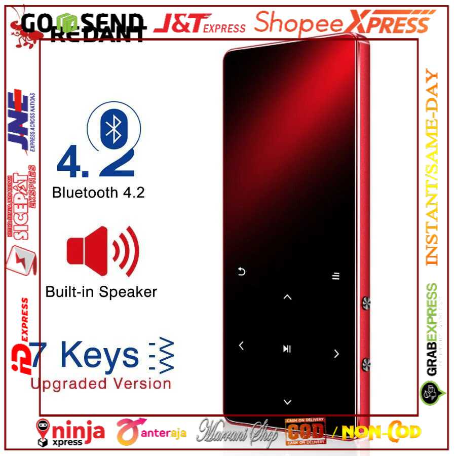 [PROMO BISA COD❤] REDANT MP3 Player Digital Audio Player Bluetooth Touchscreen 8GB - X3