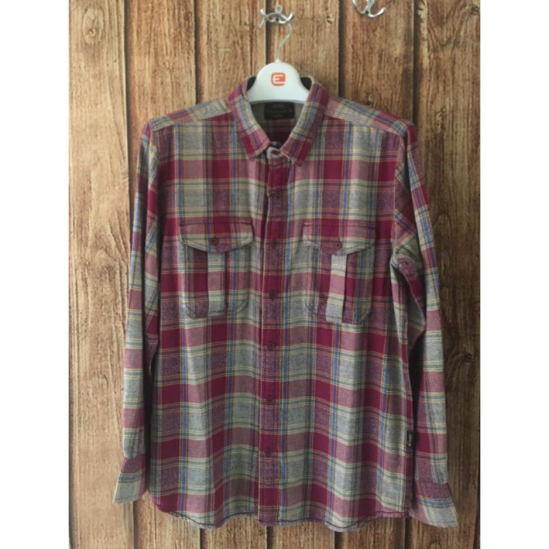 Kemeja flanel pria emba