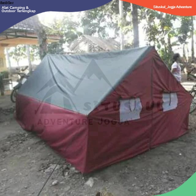 Tenda Pramuka tenda regu Pramuka tenda bersama tenda 8-12 orang 2 Pintu 4 Jendela