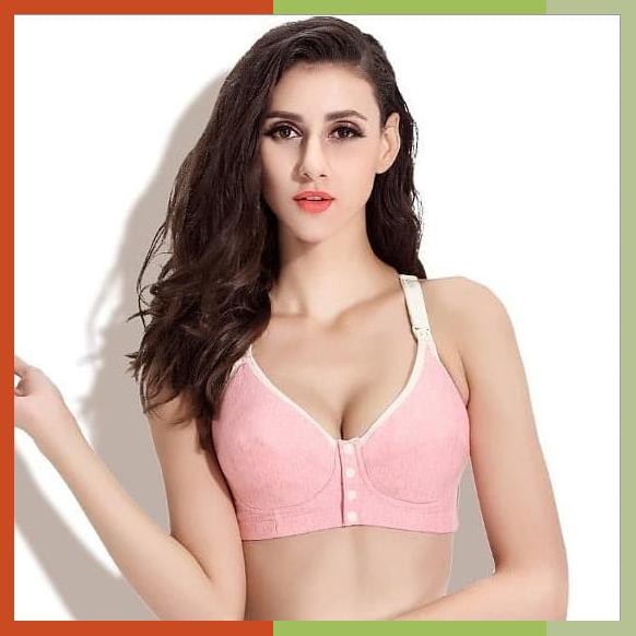 Eve Maternity Bra Menyusui Miniset Polkadot Buka Kancing Depan Bh102 Ungu, 38