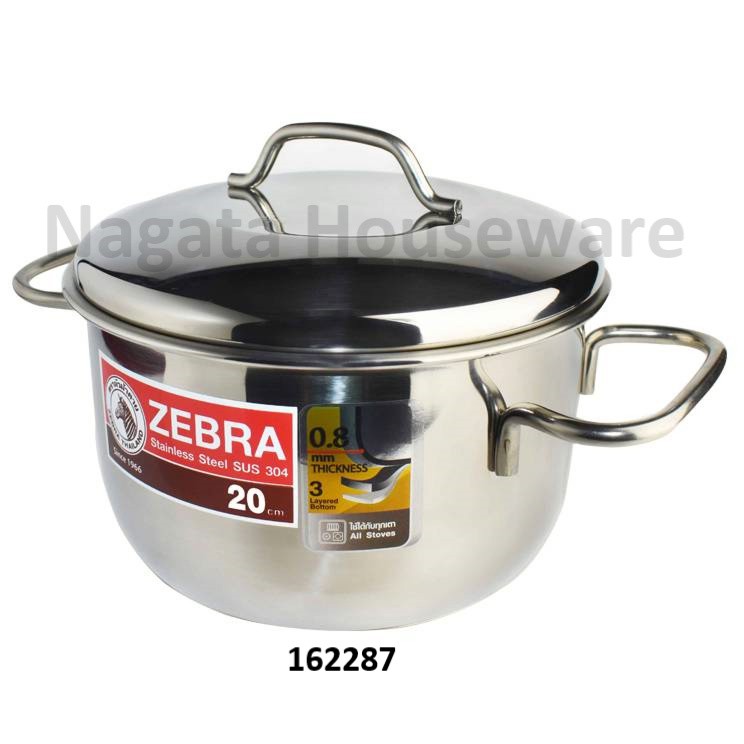 Panci Saus Stainless / Panci Masak Stenlis / Panci Zebra Stenles / Panci Sup Sop Kuah / Soup Pot / S