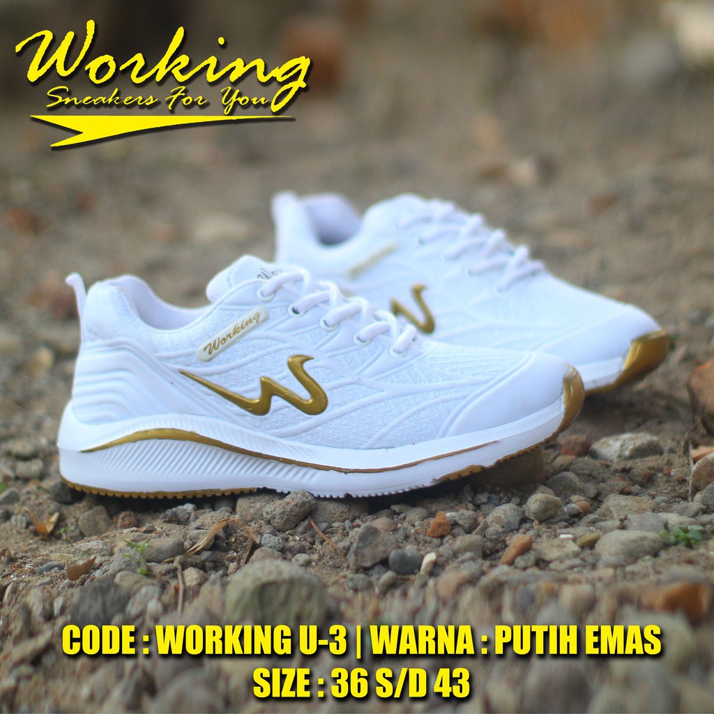 Sepatu Pria Original 100% Working U-03 Sneakers Running Pria/Wanita Olahraga Yoga Lari