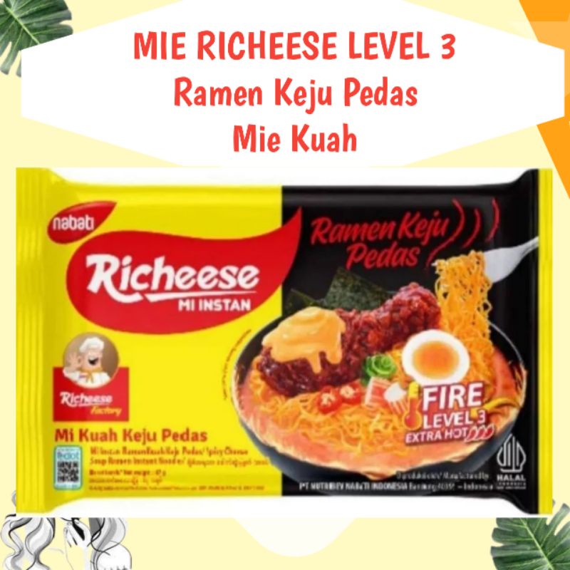 

Mie Instan / Mie Richeese Level 3 / Mie Richeese Kuah Pedas / Mie instan