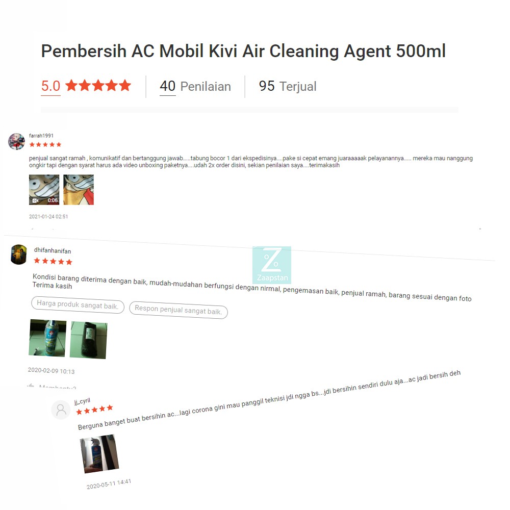 Pembersih Ac Mobil Foam Ac Refresher anti jamur dan bakteri 500ml