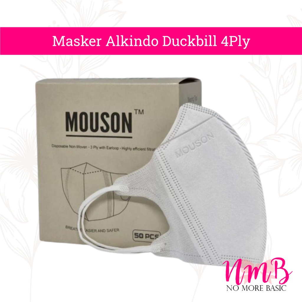 Masker Alkindo Duckbill Full Warna Garis 3ply Isi 50 Face Mask 3 Ply Medical Mask Anti Virus