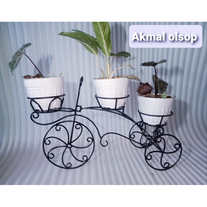 Rak Bunga Sepeda Clasik