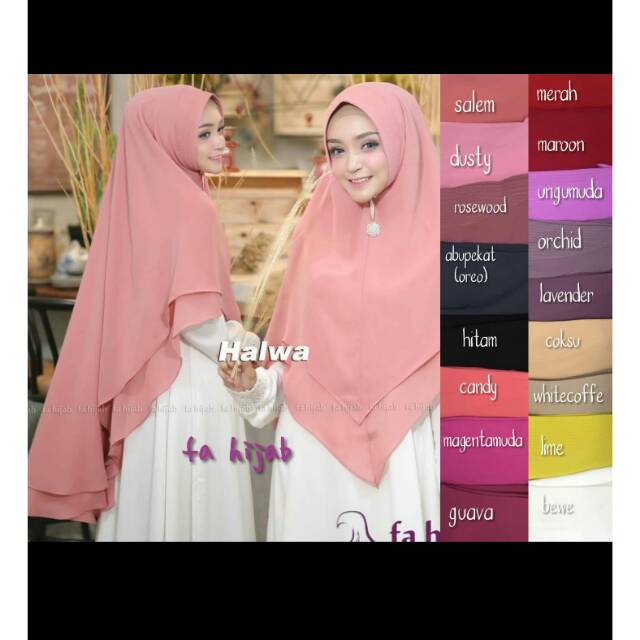 Kerudung syar'i halwa