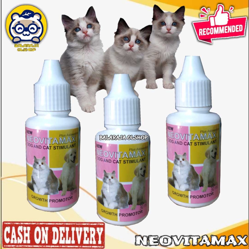 VITAMIN PENAMBAH NAFSU MAKAN PENGGEMUK BADAN KUCING DAN ANJING - NEOVITAMAX