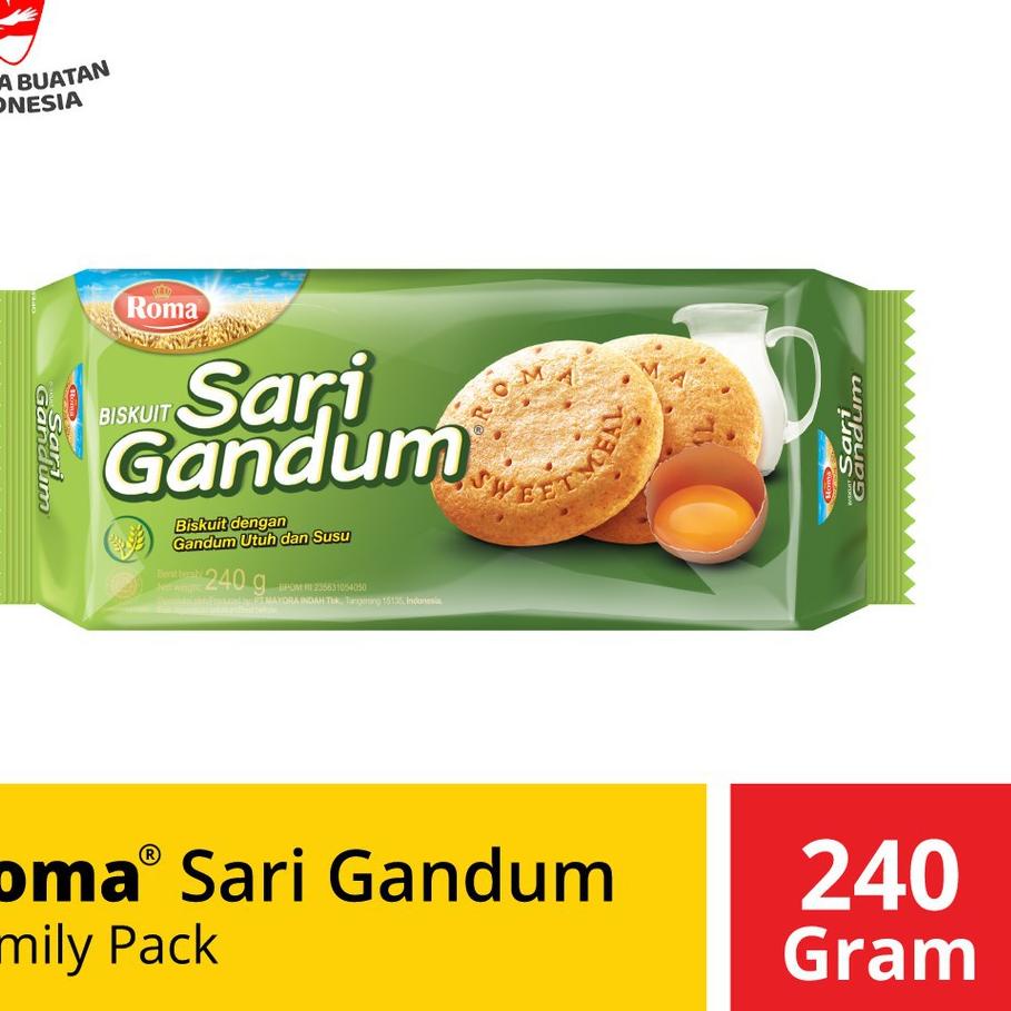 

Awas!!! ROMA Sari Gandum Family Pack 240gr | Ready Stok | Termurah | Grosir