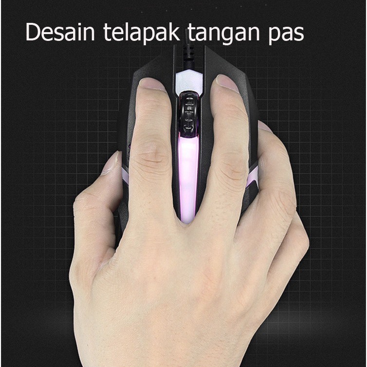 MOUSE GAMING LED / MOUSE WIRED GAMING / MOUSE KABEL USB