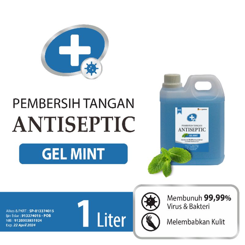 Handsanitizer antiseptic gel jerigen 1 liter aneka aroma