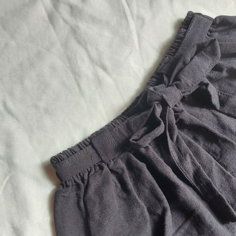 esees - KULOT LINEN RIBBON PANTS PINGGANG KARET