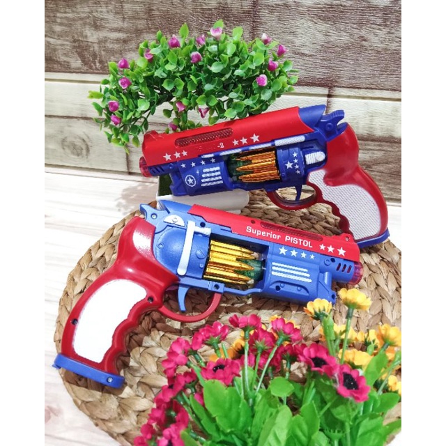 MAINAN TEMBAK LASER.TEMBAK LARAS PANJANG.TEMBAK CAPTAIN AMERIKA.TEMBAK SPIDERMAN.ORIGINAL SNI