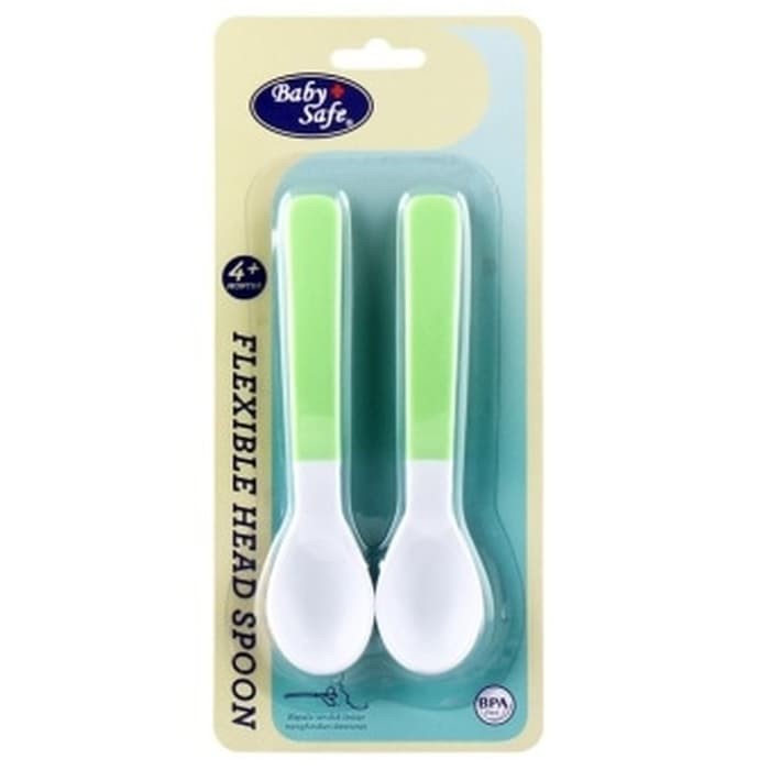 Baby Safe Flexible Head Spoon Bpa Free / Sendok Makan Bayi