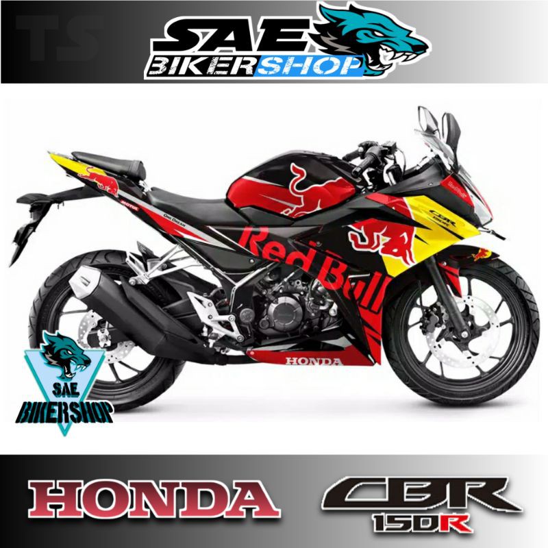 DECAL FULLBODY CBR150R FACELIFT MOTIF REDBULL RACING 2