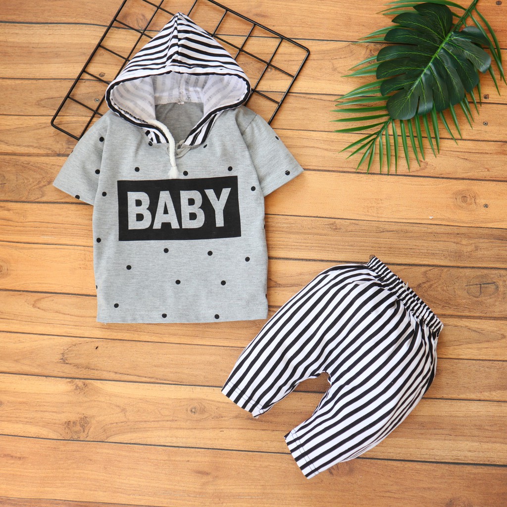 IMK Baju  Motif Baby Hoodie Setelan Baju  Bayi  3  bulan  3  