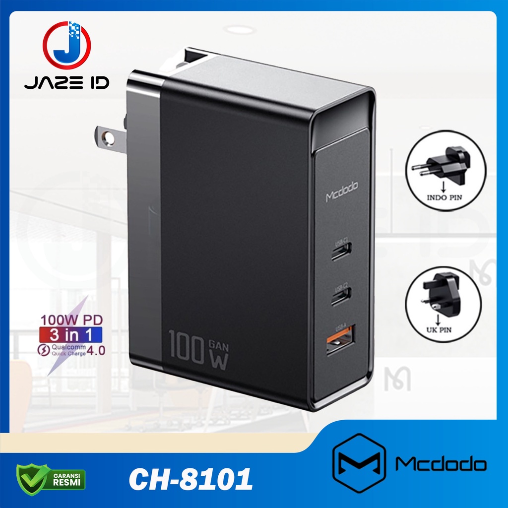 MCDODO CH-8101 Charger USB PD Type C Fast Charging Port 100W QC 4.0