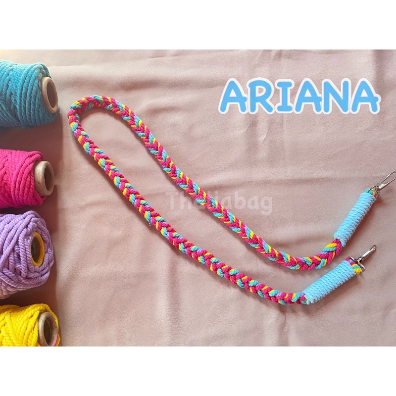 READY STOK STRAP BAG MACRAME ARIANA BY THALIABAG // TALI TAS // HANDMADE // SHOULDERBAG // SLINGBAG // KEYCHAIN // RACUN SHOPEE