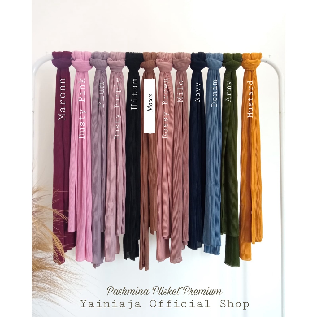 pashmina plisket premium kerudung pasmina jilbab fashion wanita muslim