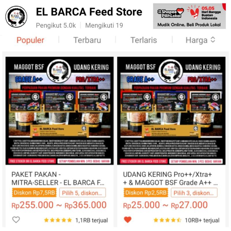 PELET MeM PRIME [ Cupang, Guppy, Burayak, Larva, Udang ] Repack 50g By. EL BARCA Feed