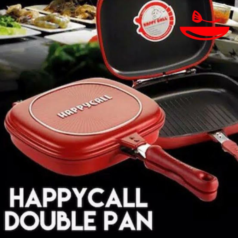 Happy Call Double pan Teflon Anti Lengket jumbo 32cm