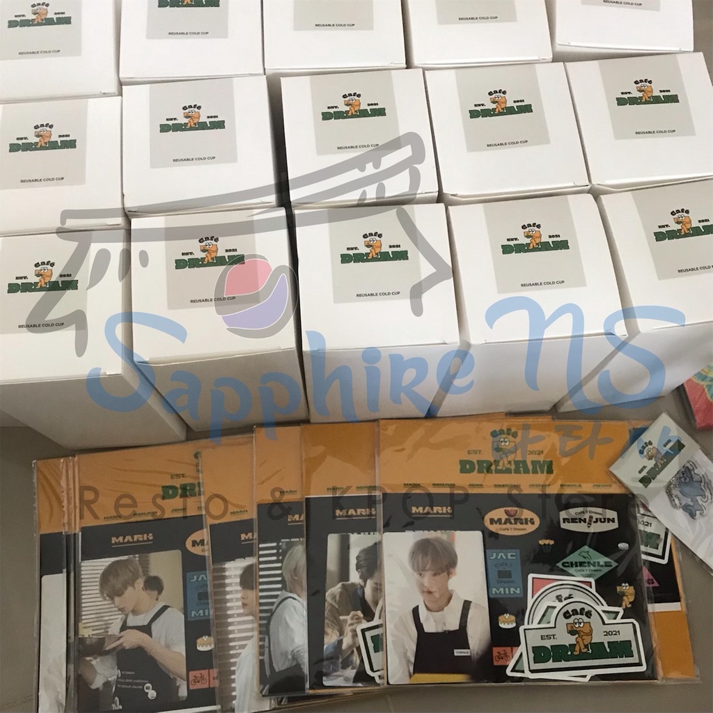 baca deskripsi nct dream 7 dream cafe md luggage sticker sweatshirt reuseable cup