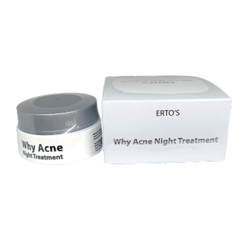 ERTOS WHY ACNE NIGHT TREATMENT - ERTO'S WHY ACNE NIGHT CREAM KRIM PENGHILANG JERAWAT  BPOM ORIGINAL