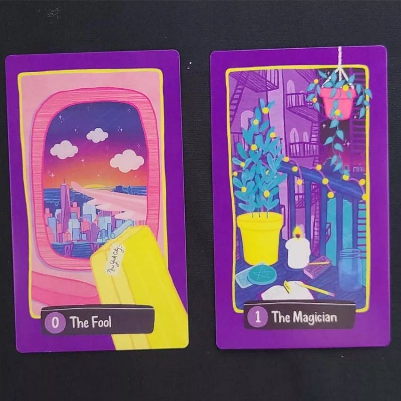 Midnight City Tarot 12x7cm include guide paper