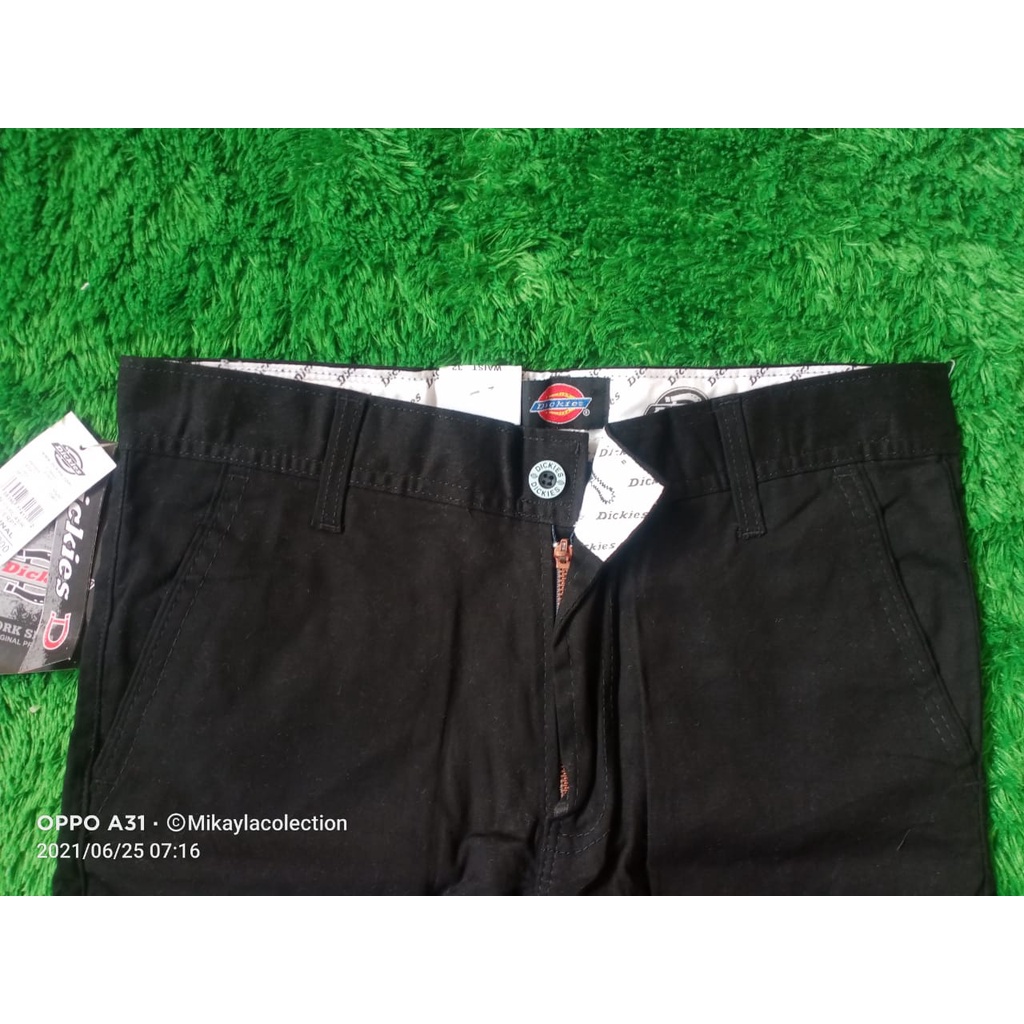 Celana Chino Panjang Hitam Pria Distro Dickies Premium