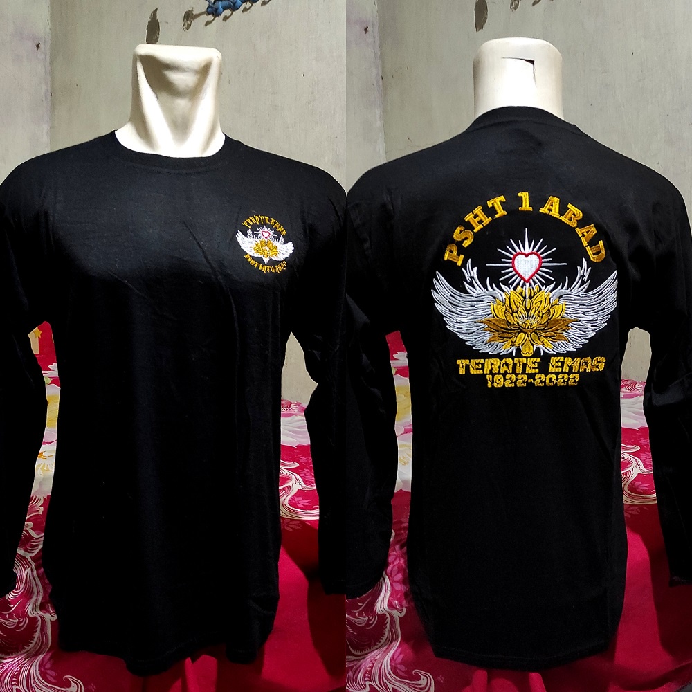 KAOS PSHT SATU ABAD LENGAN PANJANG-KAOS PSHT BORDIR-KAOS PSHT TERBARU-KAOS PSHT SIMPEL-KAOS TERATE