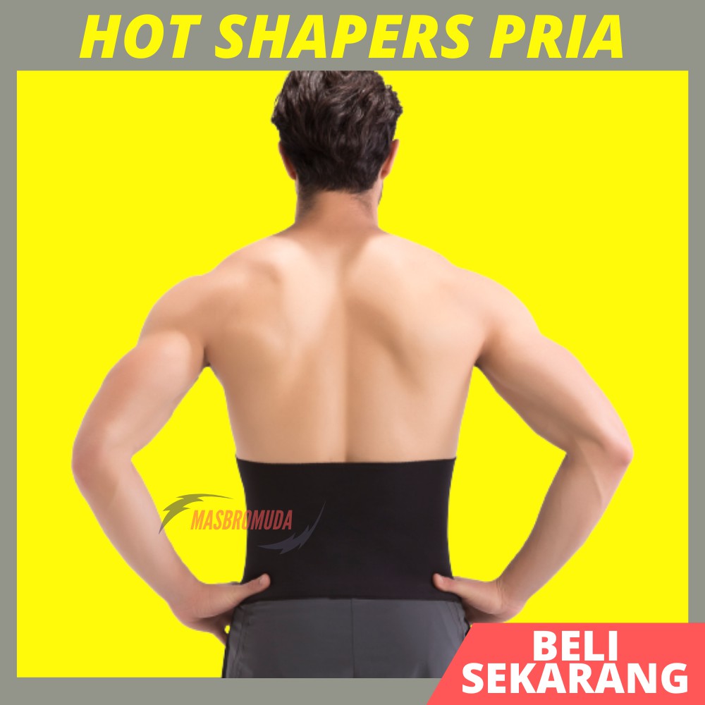 Korset Pengecil Perut Buncit Pelangsing Pria Pembakar Lemak Neotex Hot Shapers Ori Laki Laki