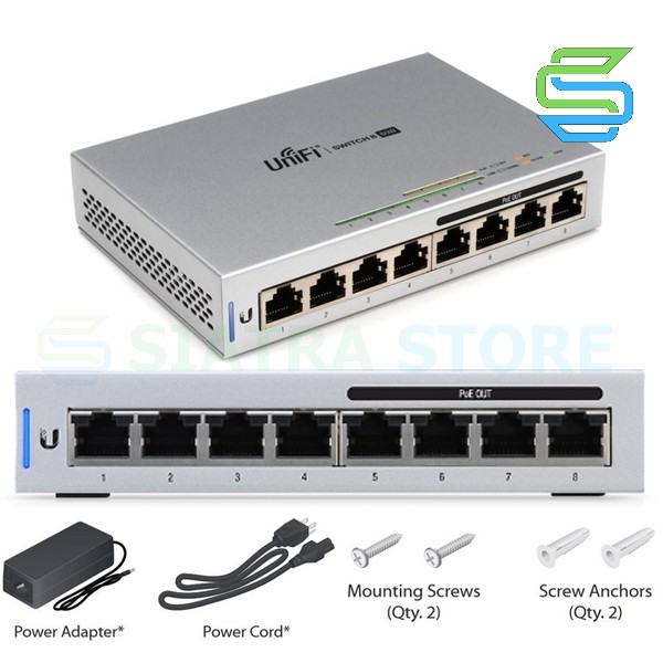 Ubiquiti US-8-60W Unifi Switch Managed 8Port Gigabit 60Watt