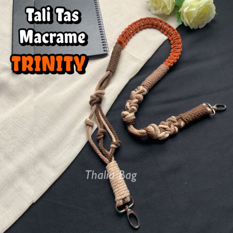 READY STOK STRAP BAG MACRAME TIRNITY BY THALIABAG ||  MACRAME HANDMADE || STRAP  BY THALIA|| TALI TAS MURAH || SHOULDER BAG MURAH|| SLINGBAG MURAH