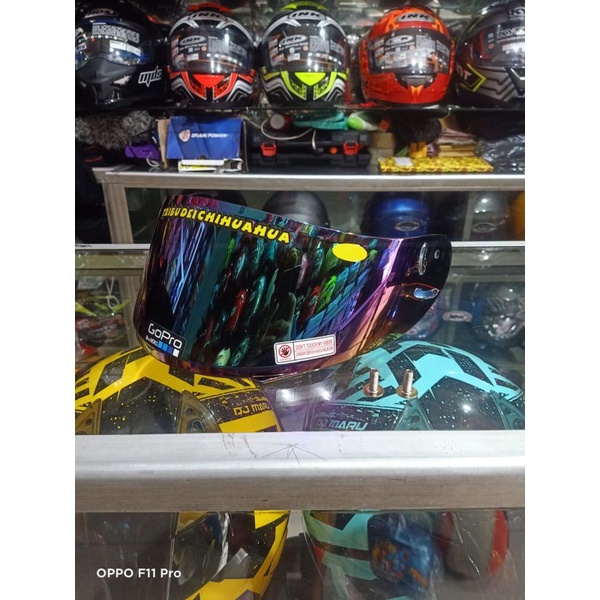 Flat visor ink CV l max - kaca helm ink CL max - kaca flat visor pnp ink cl max free stiker visor