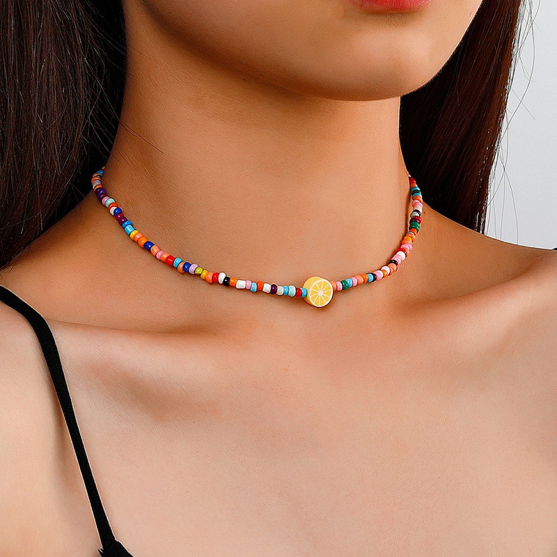 Fancyqube Kalung Liontin Manik-Manik Bintang Warna-Warni Gaya Bohemian Untuk Wanita