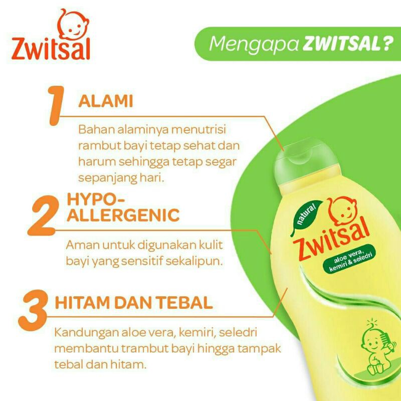 Zwitsal Hair Lotion 200ml Losion Rambut Anak 200 ml Penghitam Kemiri