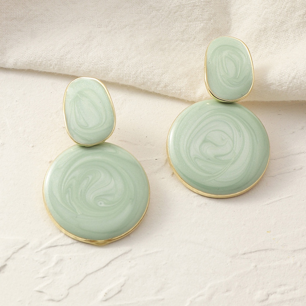 Hu Hu Hu Hu Hu Alat Bantu Pasang Kacamata♡ 1 Pasang Anting Kait Gantung Wanita Desain Geometri + Rumbai Ringan Anti Pudar Untuk Pesta