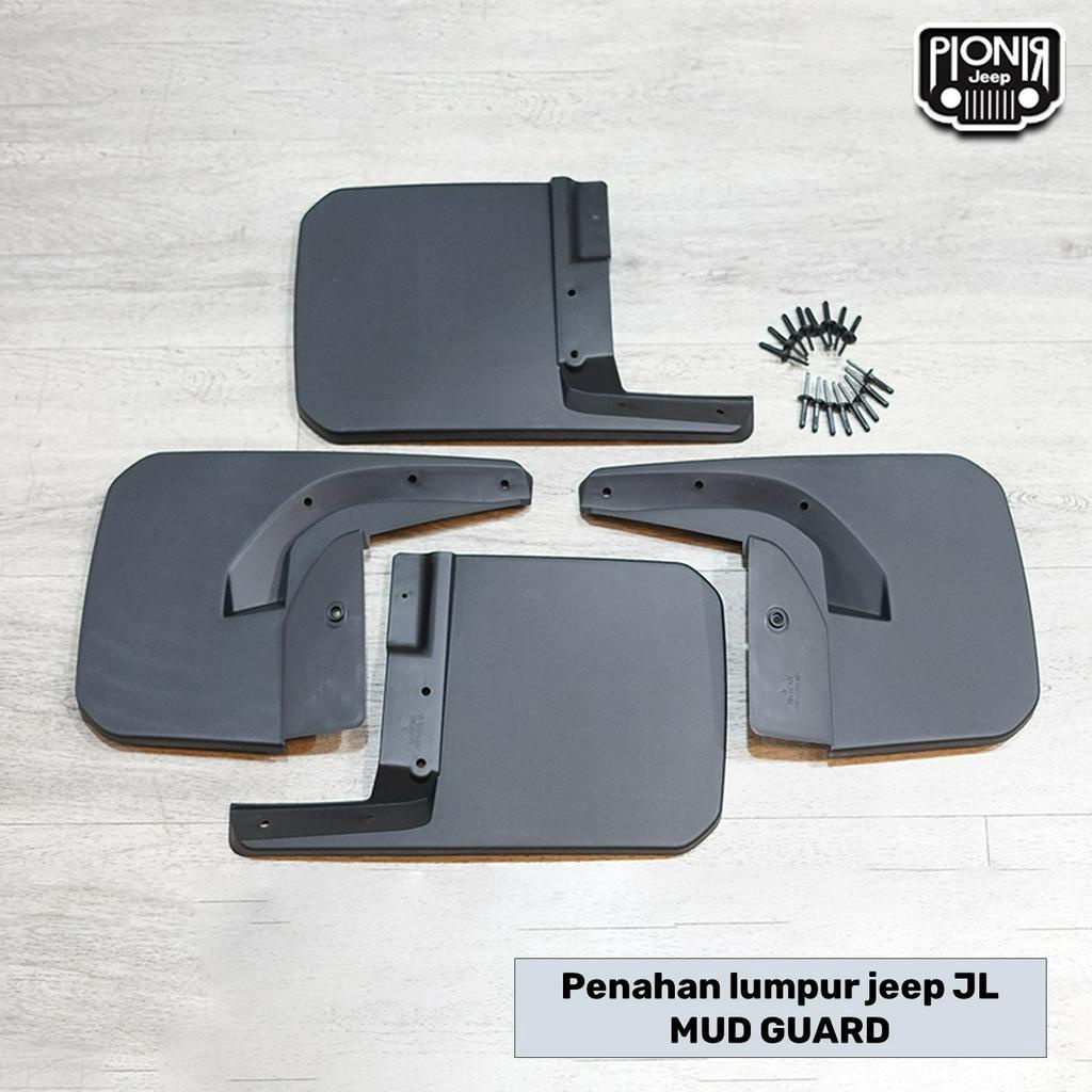 Aksesoris Rubicon Penahan Lumpur Set Splash Mud Guard Jeep Wrangler JL