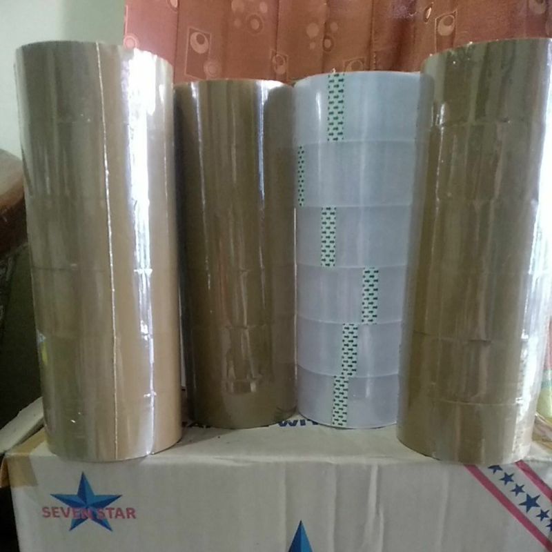 

Lakban Murah Langsung pabrik ukuran 45 X 80y mrek Seven Star