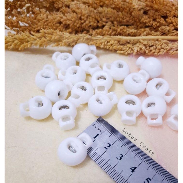 (1 Lusin) Stopper Bulat Putih