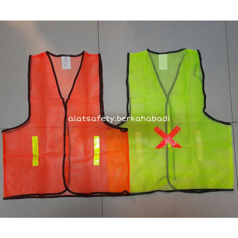 Rompi Jaring Gosave / Rompi Jaring Orange / Rompi Jaring Hijau /Rompi Polyester Jala Eco