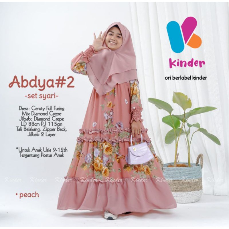 Gamis Syari Anak Abdya ORI Kinder Syari Kids