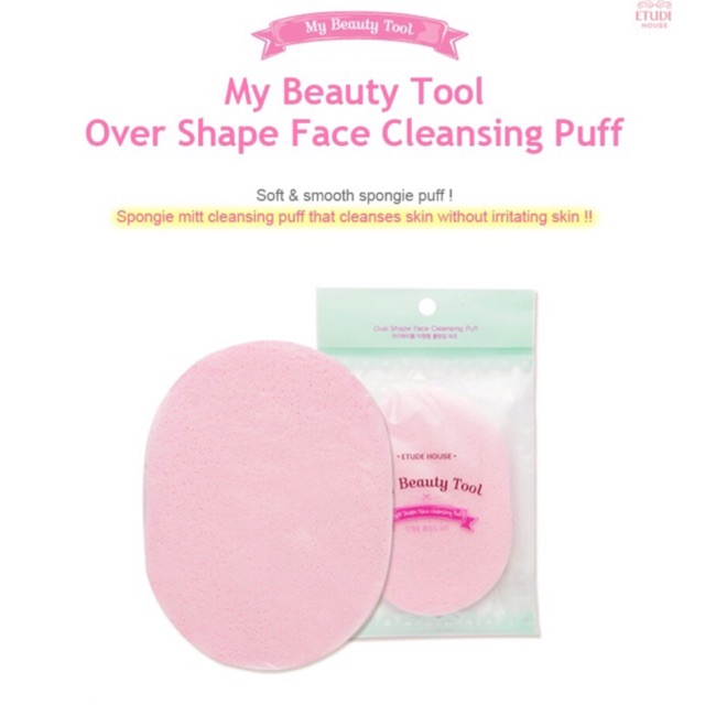 Etude House My Beauty Tool Over Shape Face Cleansing Puff