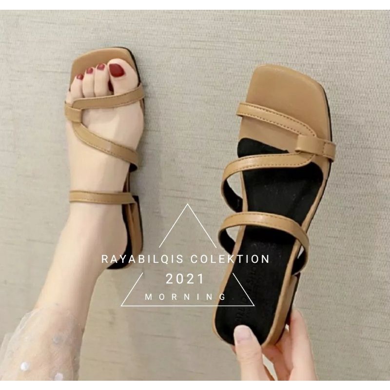 SANDAL WANITA HAK TAHU 3 CM MERSI,RAYA SANDAL WANITA R0030