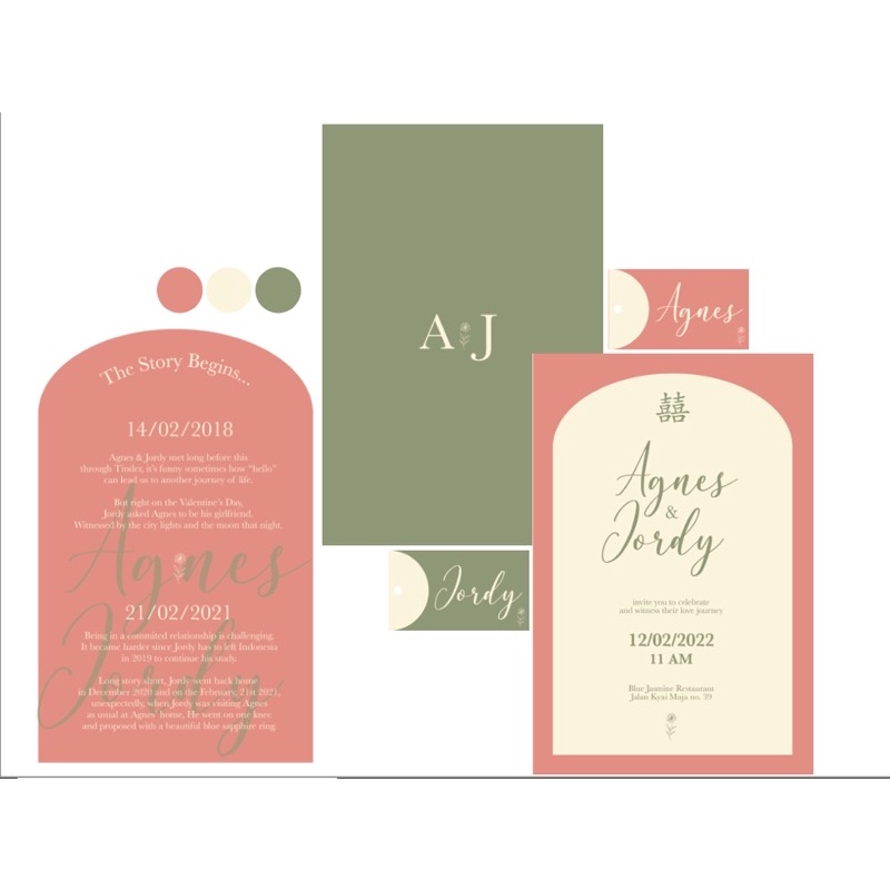 

Custom Sangjit/Wedding/Souvenir Tag & Invitation