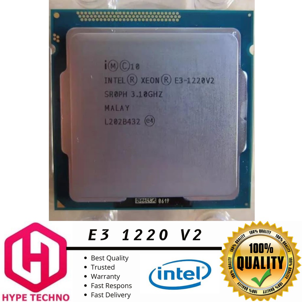 Jual Intel Xeon E3 1220 V2 - 3.1GHz-3.5GHz - Cache 8MB - 4 Core 4 ...