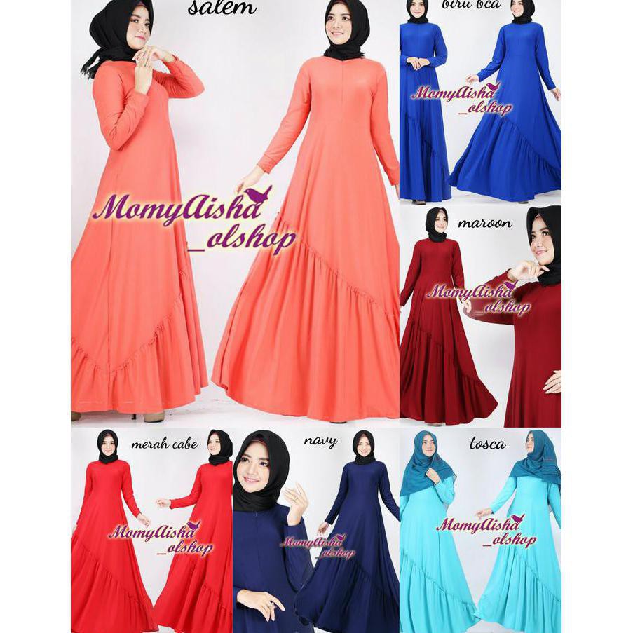 Gamis jersey ZAHRA rempel miring