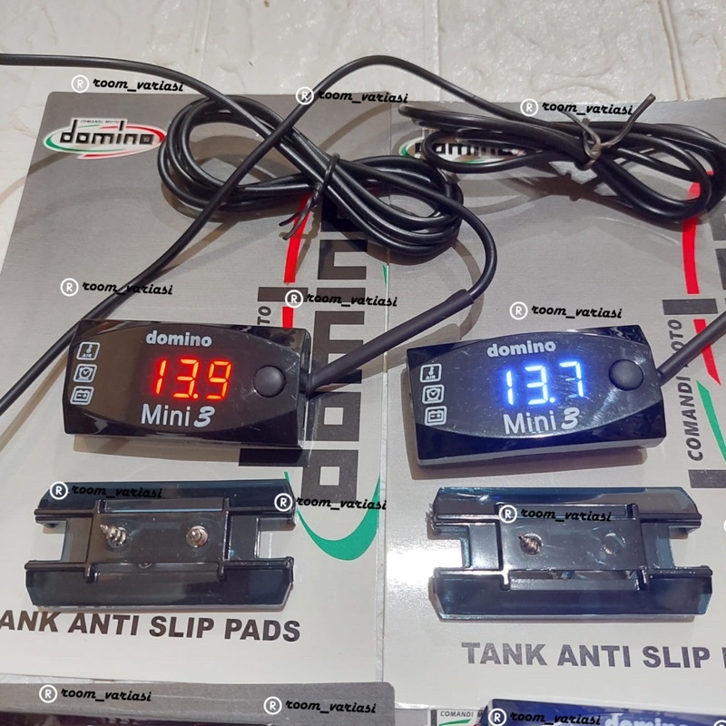 VOLT METER AKI MOTO VOLT 12 VOLT VOLTMETER AKI SUHU DAN JAM UNIVERSAL MOTOR