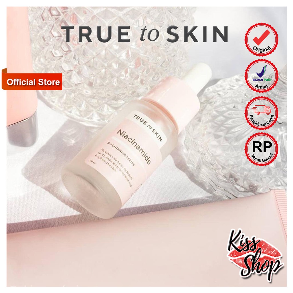 Jual True To Skin Skincare Series Original Bpom Niacinamide Bakuchiol Hyaluronic Antioxidant Serum Indonesia Shopee Indonesia